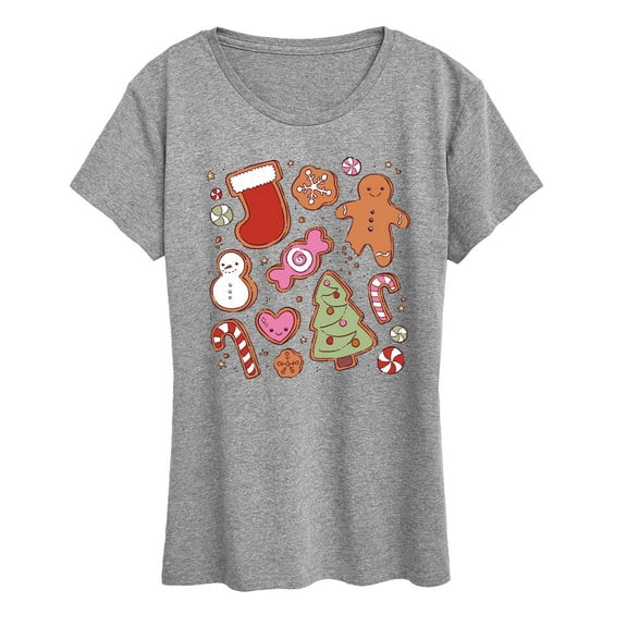 Instant Message - Kawaii Christmas Treats - Women's Short Sleeve Graphic T-shirt