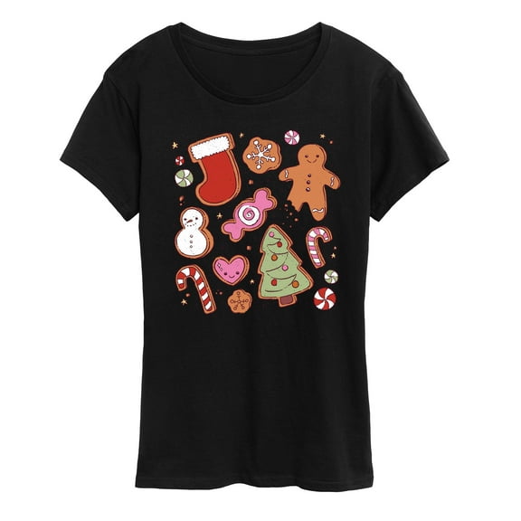 Instant Message - Kawaii Christmas Treats - Women's Short Sleeve Graphic T-shirt