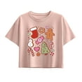 thumbnail image 1 of Instant Message - Kawaii Christmas Treats - Youth Girl Short Sleeve Boxy Tee, 1 of 5
