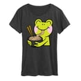 thumbnail image 1 of Instant Message - Kawaii - Ramen Noodles For Frog - Women's Short Sleeve Graphic T-Shirt, 1 of 6