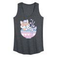 thumbnail image 1 of Instant Message - Kawaii Ramen Shiba Inu - Women's Racerback Tank Top, 1 of 6