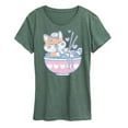 thumbnail image 1 of Instant Message - Kawaii Ramen Shiba Inu - Women's Short Sleeve Graphic T-Shirt, 1 of 6