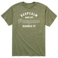 thumbnail image 1 of Instant Message - Keep Calm And Let Pawpaw Handle It - Men's Short Sleeve Graphic T-Shirt, 1 of 5