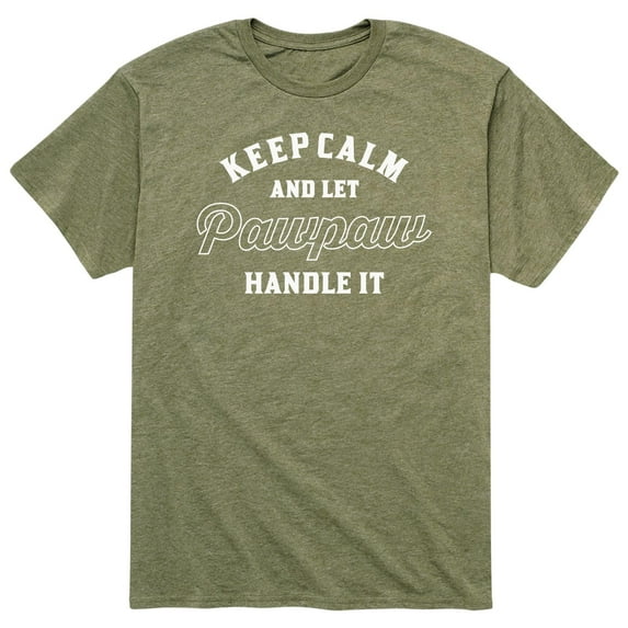 Instant Message - Keep Calm And Let Pawpaw Handle It - Men's Short Sleeve Graphic T-Shirt