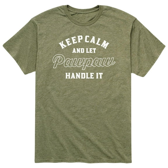 Instant Message - Keep Calm And Let Pawpaw Handle It - Men's Short Sleeve Graphic T-Shirt