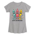 thumbnail image 1 of Instant Message - Keep On Creating -Youth Girls Short Sleeve T-Shirt, 1 of 4