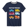 thumbnail image 1 of Instant Message - Keep On Truckin - Toddler And Youth Short Sleeve T-Shirt, 1 of 5