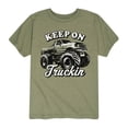 thumbnail image 1 of Instant Message - Keep On Truckin - Youth Short Sleeve Tee, 1 of 5