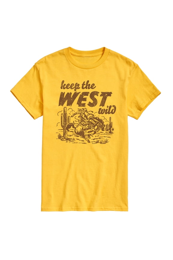 - Keep The West Wild - Men's Short Sleeve Graphic T-Shirt