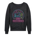 thumbnail image 1 of Instant Message - Keep Wandering Neon  - Women's Lightweight French Terry Long Sleeve Shirt, 1 of 6