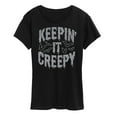 thumbnail image 1 of Instant Message - Keepin It Creepy - Women's Short Sleeve Graphic T-Shirt, 1 of 6