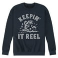 thumbnail image 1 of Instant Message - Keeping It Reel - Fishing, Hunting, Camping - Men's Crew Neck Fleece Pullover, 1 of 6