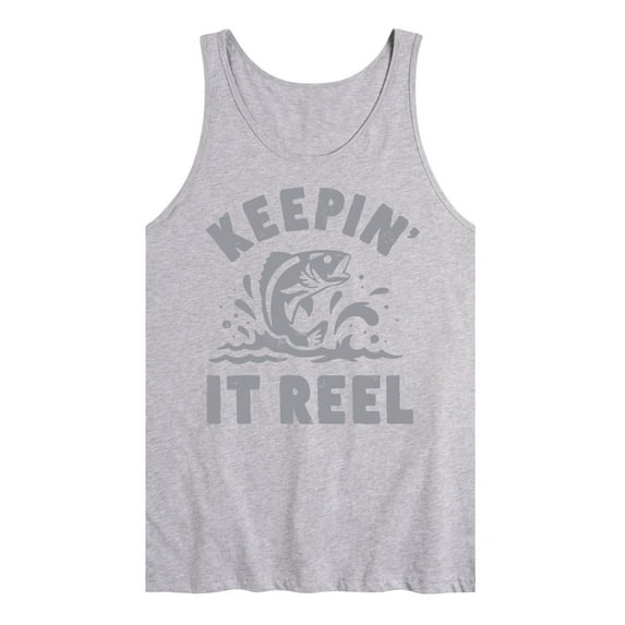 Instant Message - Keeping It Reel - Fishing, Hunting, Camping - Men's Jersey Tank Top