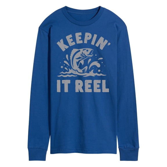 Instant Message - Keeping It Reel - Fishing, Hunting, Camping - Men's Long Sleeve T-Shirt