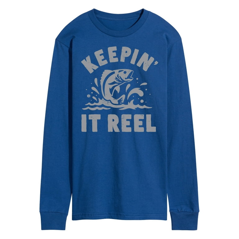 Instant Message - Keeping It Reel - Fishing, Hunting, Camping - Men's Long  Sleeve T-Shirt