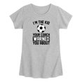 thumbnail image 1 of Instant Message - Kid Coached Warned You About Toddler Short Sleeve Graphic T-Shirt, 1 of 4