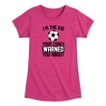 thumbnail image 1 of Instant Message - Kid Coached Warned You About Toddler Short Sleeve Graphic T-Shirt, 1 of 4