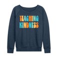 thumbnail image 1 of Instant Message - Kindness Teaching - Women's Lightweight French Terry Long Sleeve Shirt, 1 of 6