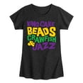 thumbnail image 1 of Instant Message - King Cake Beads Crawfish Jazz - Toddler & Youth Girls Short Sleeve Graphic T-Shirt, 1 of 6