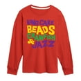 thumbnail image 1 of Instant Message - King Cake Beads Crawfish Jazz - Toddler & Youth Long Sleeve Graphic T-Shirt, 1 of 6