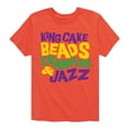 thumbnail image 1 of Instant Message - King Cake Beads Crawfish Jazz - Toddler & Youth Short Sleeve Graphic T-Shirt, 1 of 6