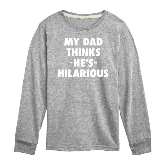 Instant Message - King Of Dad Jokes Hilarious - Toddler & Youth Long Sleeve Graphic T-Shirt