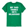 thumbnail image 1 of Instant Message - King Of Dad Jokes Hilarious - Toddler & Youth Short Sleeve Graphic T-Shirt, 1 of 6