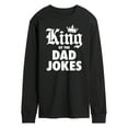 thumbnail image 1 of Instant Message - King Of Dad Jokes - Men's Long Sleeve T-Shirt, 1 of 6