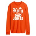 thumbnail image 1 of Instant Message - King Of Dad Jokes - Men's Long Sleeve T-Shirt, 1 of 1
