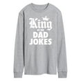 thumbnail image 1 of Instant Message - King Of Dad Jokes - Men's Long Sleeve T-Shirt, 1 of 6
