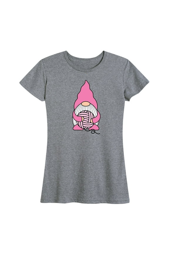 - Knitting Gnome - Women's Short Sleeve Graphic T-Shirt