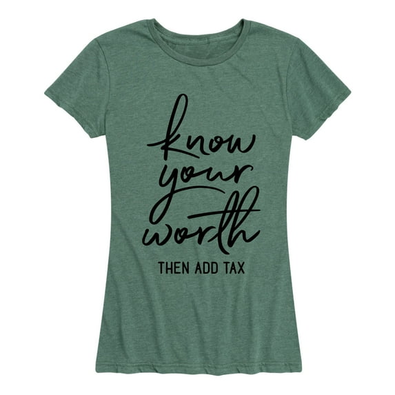 Instant Message - Know Your Worth - Women's Short Sleeve Graphic T-shirt