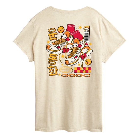 Instant Message - Korean Sneakers - Women's Short Sleeve Graphic T-Shirt
