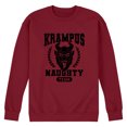 thumbnail image 1 of Instant Message - Krampus Naughty Team - Men's Long Sleeve Crew Fleece Sweatshirt, 1 of 4