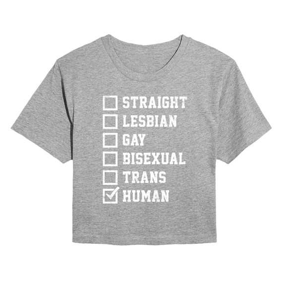 Instant Message - LGBT Checklist Cropped Graphic T-Shirt