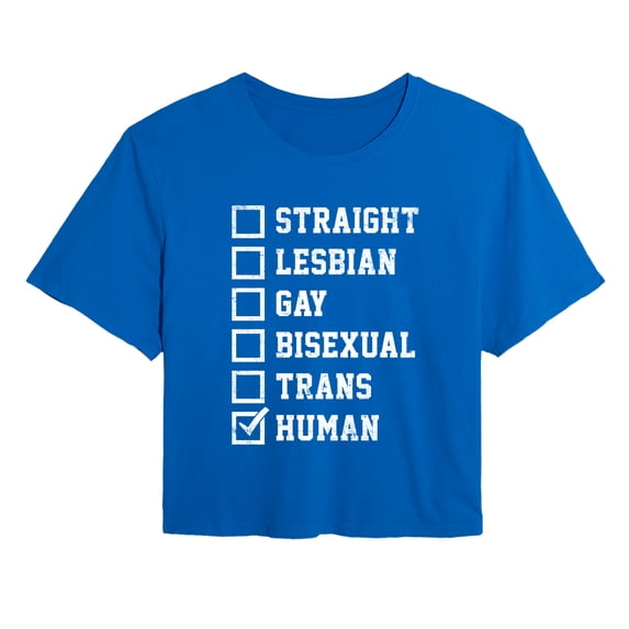 Instant Message - LGBT Checklist Cropped Graphic T-Shirt