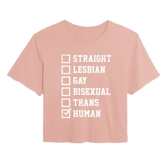 Instant Message - LGBT Checklist Cropped Graphic T-Shirt