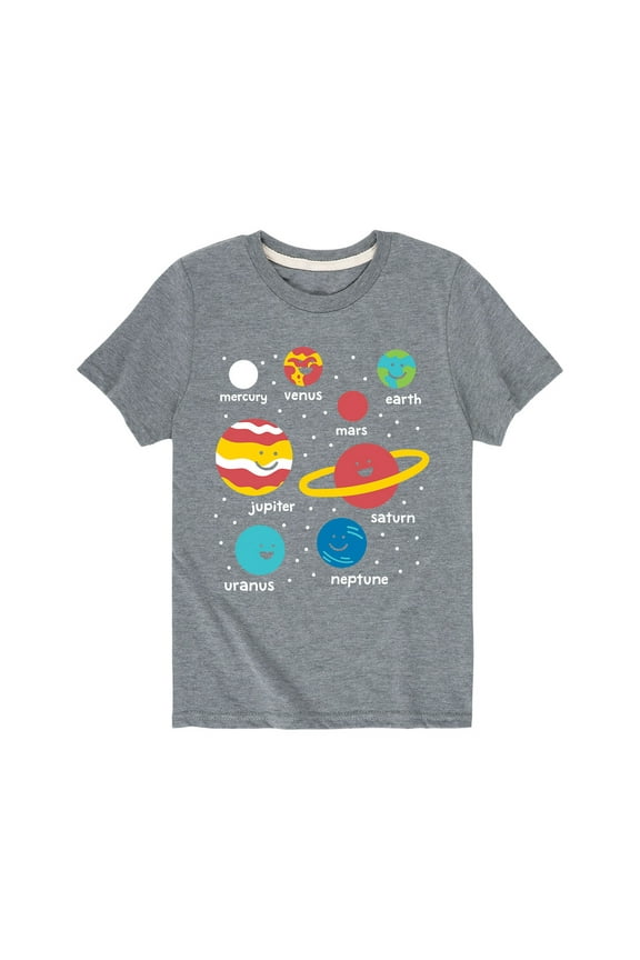 - Labled Planets - Toddler Short Sleeve Tee