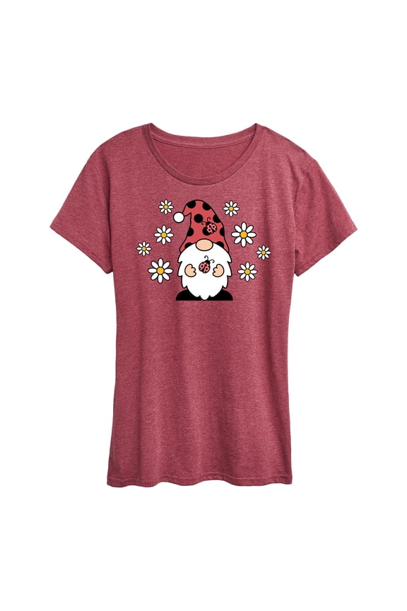- Ladybug Gnome - Women's Short Sleeve Graphic T-Shirt