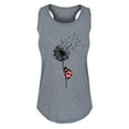 thumbnail image 1 of Instant Message - Ladybug On Dandelion - Women's Racerback Tank Top, 1 of 5