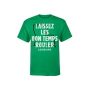 Instant Message - Laissez Les Bon Temps Rouler Louisiana - Men's Short Sleeve Graphic T-Shirt