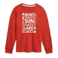 thumbnail image 1 of Instant Message - Lake Days Quote - Toddler & Youth Long Sleeve Graphic T-Shirt, 1 of 6