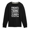 thumbnail image 1 of Instant Message - Lake Days Quote - Toddler & Youth Long Sleeve Graphic T-Shirt, 1 of 6