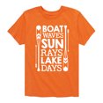 thumbnail image 1 of Instant Message - Lake Days Quote - Toddler & Youth Short Sleeve Graphic T-Shirt, 1 of 6