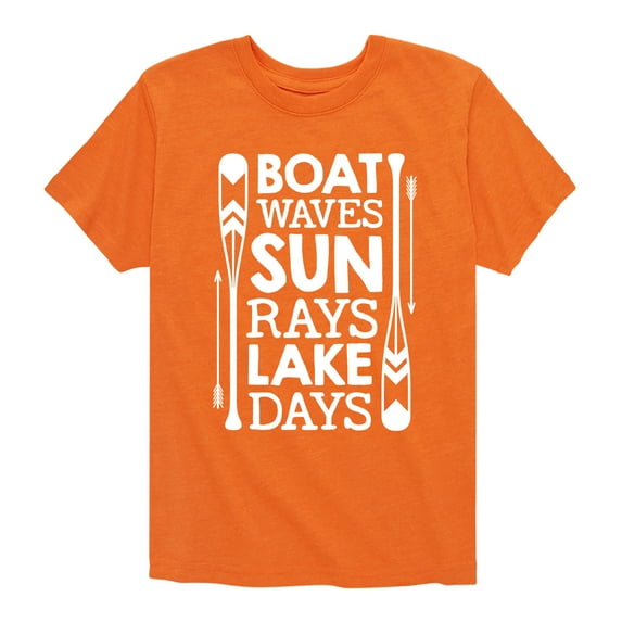 Instant Message - Lake Days Quote - Toddler & Youth Short Sleeve Graphic T-Shirt