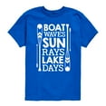 thumbnail image 1 of Instant Message - Lake Days Quote - Toddler & Youth Short Sleeve Graphic T-Shirt, 1 of 6