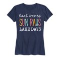 thumbnail image 1 of Instant Message - Lake Days - Women's Short Sleeve Graphic T-shirt, 1 of 5