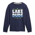 thumbnail image 1 of Instant Message - Lake Dude - Toddler & Youth Long Sleeve Graphic T-Shirt, 1 of 6