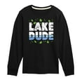 thumbnail image 1 of Instant Message - Lake Dude - Toddler & Youth Long Sleeve Graphic T-Shirt, 1 of 6