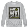thumbnail image 1 of Instant Message - Lake Tahoe Rectangle  - Men's Crew Neck Fleece Pullover, 1 of 6